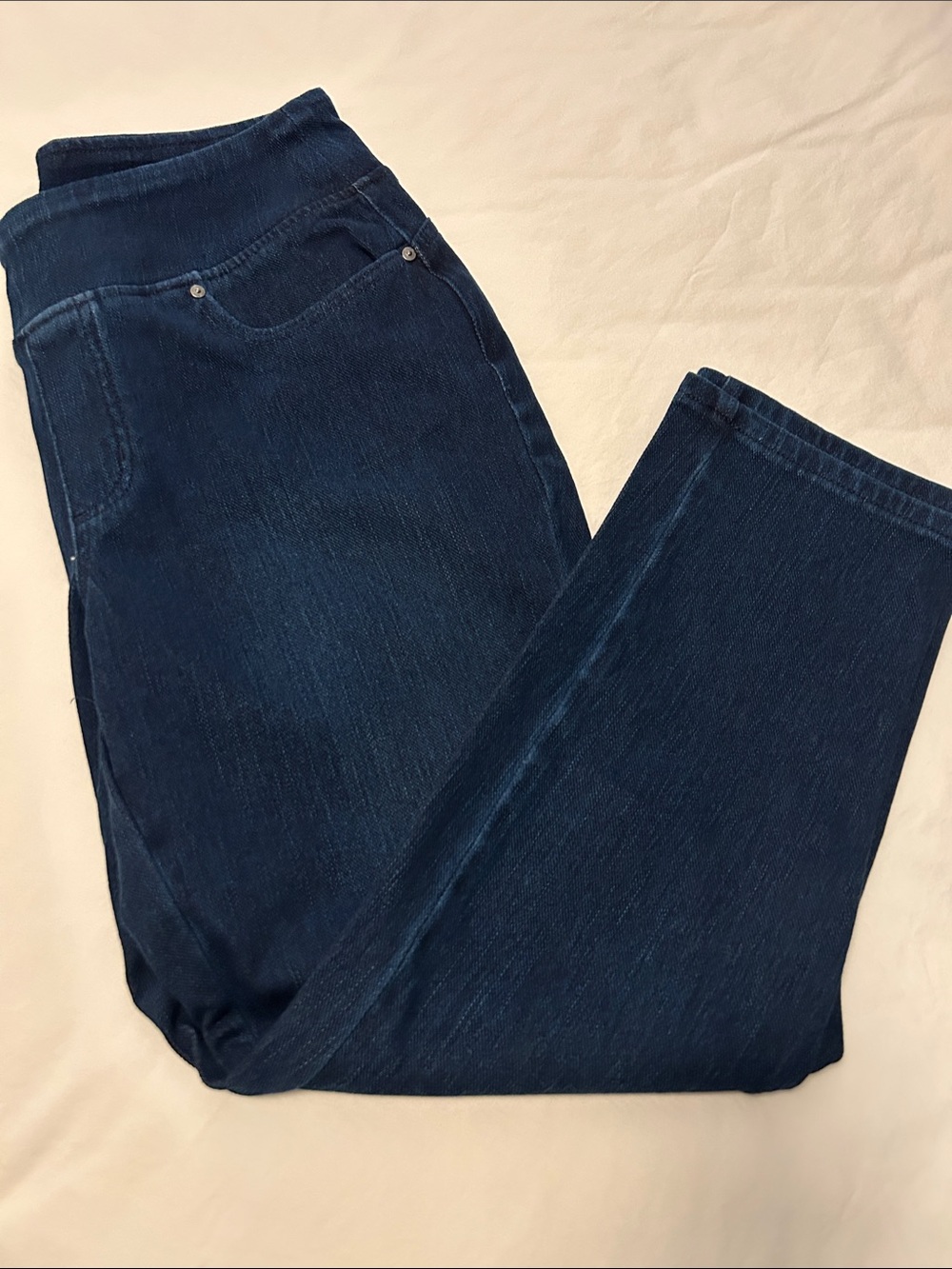 Belle by Kim Gravel Dark Blue Stretch Jeggings